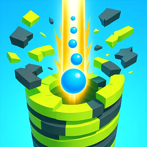 تحميل لعبة Drop Stack Ball مهكرة 2026 أخر إصدار APK مجاناً